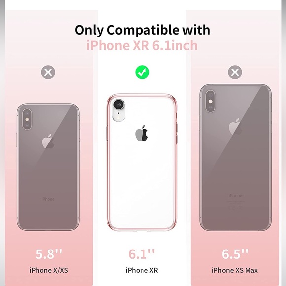 iPhone XR Clear Rose Gold Case NWT - Picture 4 of 13